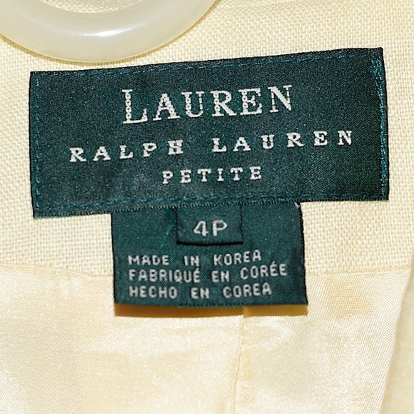 Lauren Ralph Lauren Vintage 90s Linen Blazer - Picture 4 of 10